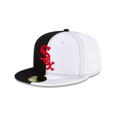 Sapca New Era Chicago White Sox MLB Split Crown 59FIFTY Fitted - Negrii